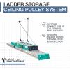 image:imageStoreYourBoard Ladder Storage Ceiling Pulley System Garage Mount Hoist Heavy Duty Hanging Organizer Holds 150 lbs8 Ft  10 Ft Ceiling
