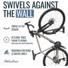 image:imageStoreYourBoard SwivelStow Bike Rack Garage Storage Rack 2 Pack  2 Road amp Gravel Bike Wall Mounts  Heavy Duty Bike Hanger  NoLift Bike Rack Garage Storage Rack  Holds 70 lb Capacity4 Pack