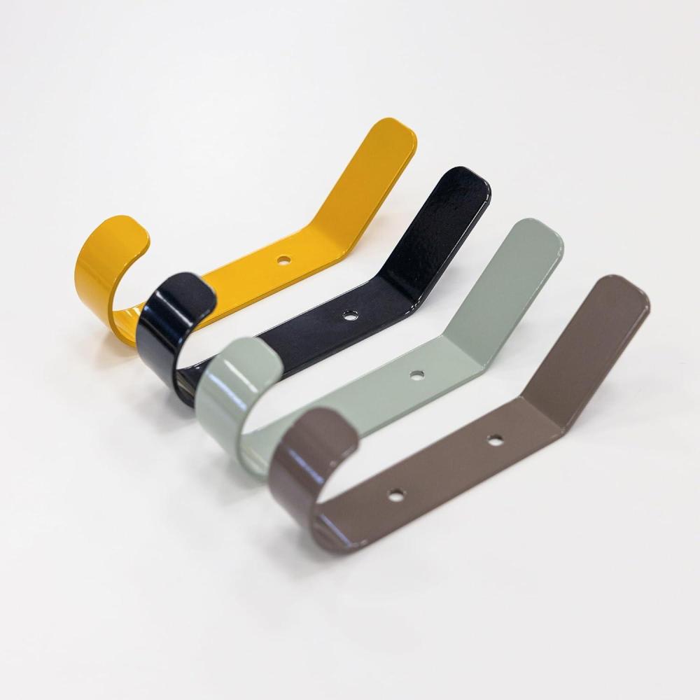 image:imageStoreYourBoard 4 Pack Wall Hooks for Hanging Decorative amp Heavy Duty Coat Wall Hooks Mount Set Holds 30 lbs Each Outdoor 65 x 12 x 2Assorted