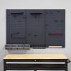 image:imageMetal Pegboard Power Tool Organizer Garage Wall Storage 3 Panel Pegboard Wall Mount Organizer Includes 20 Storage Attachments Solid Steel Holds 450 lbs 51 in x 32 in3 Panel PRO