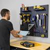 image:imageMetal Pegboard Power Tool Organizer Garage Wall Storage 3 Panel Pegboard Wall Mount Organizer Includes 20 Storage Attachments Solid Steel Holds 450 lbs 51 in x 32 in2 Panel