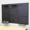 image:imageMetal Pegboard Power Tool Organizer Garage Wall Storage 3 Panel Pegboard Wall Mount Organizer Includes 20 Storage Attachments Solid Steel Holds 450 lbs 51 in x 32 in3 Panel