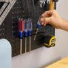 image:imageMetal Pegboard Power Tool Organizer Garage Wall Storage 3 Panel Pegboard Wall Mount Organizer Includes 20 Storage Attachments Solid Steel Holds 450 lbs 51 in x 32 in3 Panel