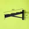 image:imageStoreYourBoard 14 Inch Heavy Duty Shelf Brackets Set of 4 for 1 x 4 DIY Garage Wall Shelves Holds 600 lbs Solid Steel Includes 4 Hooks for Hanging Storage 14 x 1 x 852 x 8
