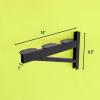 image:imageStoreYourBoard 14 Inch Heavy Duty Shelf Brackets Set of 4 for 1 x 4 DIY Garage Wall Shelves Holds 600 lbs Solid Steel Includes 4 Hooks for Hanging Storage 14 x 1 x 851 X 4