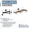 image:imageStoreYourBoard 14 Inch Heavy Duty Shelf Brackets Set of 4 for 1 x 4 DIY Garage Wall Shelves Holds 600 lbs Solid Steel Includes 4 Hooks for Hanging Storage 14 x 1 x 852 x 8