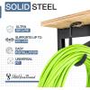 image:imageStoreYourBoard 14 Inch Heavy Duty Shelf Brackets Set of 4 for 1 x 4 DIY Garage Wall Shelves Holds 600 lbs Solid Steel Includes 4 Hooks for Hanging Storage 14 x 1 x 852 x 8