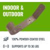 image:imageStoreYourBoard 4 Pack Wall Hooks for Hanging Decorative amp Heavy Duty Coat Wall Hooks Mount Set Holds 30 lbs Each Outdoor 65 x 12 x 2Mud