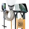 image:imageStoreYourBoard 72 Garage Tool Organizer Wall Mount  Garden Tool Organizer System  Heavy Duty Garden Tool Storage Rack for Yard Tools Rakes Shovels 500lbs Garage Organization  8 PVC Coated HooksBLACK