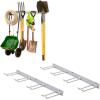 image:imageStoreYourBoard 72 Garage Tool Organizer Wall Mount  Garden Tool Organizer System  Heavy Duty Garden Tool Storage Rack for Yard Tools Rakes Shovels 500lbs Garage Organization  8 PVC Coated HooksGRAY