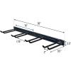 image:imageStoreYourBoard 72 Garage Tool Organizer Wall Mount  Garden Tool Organizer System  Heavy Duty Garden Tool Storage Rack for Yard Tools Rakes Shovels 500lbs Garage Organization  8 PVC Coated HooksDEEP WATER