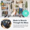 image:imageStoreYourBoard 72 Garage Tool Organizer Wall Mount  Garden Tool Organizer System  Heavy Duty Garden Tool Storage Rack for Yard Tools Rakes Shovels 500lbs Garage Organization  8 PVC Coated HooksBLACK