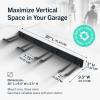image:imageStoreYourBoard 72 Garage Tool Organizer Wall Mount  Garden Tool Organizer System  Heavy Duty Garden Tool Storage Rack for Yard Tools Rakes Shovels 500lbs Garage Organization  8 PVC Coated HooksBLACK