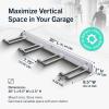 image:imageStoreYourBoard 72 Garage Tool Organizer Wall Mount  Garden Tool Organizer System  Heavy Duty Garden Tool Storage Rack for Yard Tools Rakes Shovels 500lbs Garage Organization  8 PVC Coated HooksGRAY