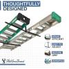 image:imageStoreYourBoard Adjustable Overhead Ladder Rack  Garage Organizer Ladder Shelf for Step amp Extension Ladders  Storage Racks and Shelving for Garage Organization  Ceiling Mounted  Holds 150 lbsFull