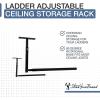 image:imageStoreYourBoard Adjustable Overhead Ladder Rack  Garage Organizer Ladder Shelf for Step amp Extension Ladders  Storage Racks and Shelving for Garage Organization  Ceiling Mounted  Holds 150 lbsSingle