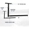 image:imageStoreYourBoard Adjustable Ski and Snowboard Ceiling Rack Overhead Storage Mount Double SidedSingle Sided