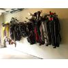 image:imageStoreYourBoard BLAT 4 Golf Bag Wall Mount  Home amp Garage Storage Hooks  Golf Bag Holder  HeavyDuty Wall Mount Organizer for Golf Bags amp Accessories4 Bags