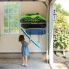 image:imageStoreYourBoard Beach Chair and Umbrella Wall Storage Rack Metal Adjustable 4 Level Beach Gear Hanger Garage and Home OrganizerBlack