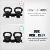 image:imageStoreYourBoard Electric Drill Storage Rack Shelf Holds 4 Drills Hanging Wall Mounted Organizer for Garage Home Workshop ShedDrill Rack