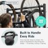 image:imageStoreYourBoard Freestanding Bike Rack for 8 Bikes  Heavy Duty Aluminum amp Steel Indoor Bike Rack Garage  SpaceSaving Vertical Bike Rack for Road Mountain and Hybrid Bicycles  Holds Up to 300 Lbs8Bike Rack