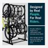 image:imageStoreYourBoard Freestanding Bike Rack for 8 Bikes  Heavy Duty Aluminum amp Steel Indoor Bike Rack Garage  SpaceSaving Vertical Bike Rack for Road Mountain and Hybrid Bicycles  Holds Up to 300 Lbs5bike Rack
