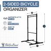 image:imageStoreYourBoard Freestanding Bike Rack for 8 Bikes  Heavy Duty Aluminum amp Steel Indoor Bike Rack Garage  SpaceSaving Vertical Bike Rack for Road Mountain and Hybrid Bicycles  Holds Up to 300 Lbs8Bike Rack