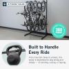 image:imageStoreYourBoard Freestanding Bike Rack for 8 Bikes  Heavy Duty Aluminum amp Steel Indoor Bike Rack Garage  SpaceSaving Vertical Bike Rack for Road Mountain and Hybrid Bicycles  Holds Up to 300 Lbs5bike Rack