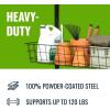 image:imageStoreYourBoard GBasket Wall Mount Storage System Heavy Duty Metal Basket Adjustable Organizer for Indoor amp Garage Organization Holds 120 lbs
