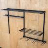 image:imageStoreYourBoard GBike Pro Garage Storage System Adjustable 5 Bike Rack With Shelves Vertical Wall Organizer Bicycle Hanging Hooks Holds 500 Lbs