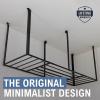 image:imageStoreYourBoard HeavyDuty Ceiling Mounted Garage Shelving Steel Overhead Ceiling Shelf 3x8 Garage Organization Rack with Hooks Holds 700 lbs3 x 8 ft with Hooks