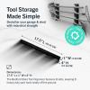 image:imageStoreYourBoard Horizontal Shed Tool Organizer  Garage Organization Wall Mount Tool Storage Rack  Heavy Duty Steel Tool Organizers and Storage for Shovels Rakes Brooms Mops  Holds Up to 200 lbs