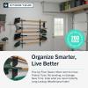 image:imageStoreYourBoard Horizontal Shed Tool Organizer  Garage Organization Wall Mount Tool Storage Rack  Heavy Duty Steel Tool Organizers and Storage for Shovels Rakes Brooms Mops  Holds Up to 200 lbs