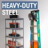 image:imageStoreYourBoard Ladder Storage Wall Hook  Heavy Duty Steel Ladder Hanger for Garage Wall Holds 23 Ladders Ladder Hooks for Wall Mount Supports up to 50 lbs