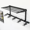 image:imageStoreYourBoard Lone Peak Ski Storage Rack and Wall Shelf Holds 5 Pairs of Skis and Poles Supports 300 lbs 46 in x 1375 in x 16 inSki Rack  Shelf