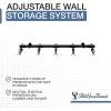 image:imageStoreYourBoard Lone Peak Ski Storage Rack and Wall Shelf Holds 5 Pairs of Skis and Poles Supports 300 lbs 46 in x 1375 in x 16 inSki Rack