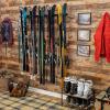 image:imageStoreYourBoard Lone Peak Ski Storage Rack and Wall Shelf Holds 5 Pairs of Skis and Poles Supports 300 lbs 46 in x 1375 in x 16 inSki Rack