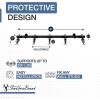 image:imageStoreYourBoard Lone Peak Ski Storage Rack and Wall Shelf Holds 5 Pairs of Skis and Poles Supports 300 lbs 46 in x 1375 in x 16 inSki Rack