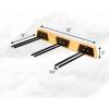 image:imageStoreYourBoard Natural Wood Ski Rack Wall Mount 6 Ski Storage Indoor or Garage Wood and Steel Holds 150 lbs