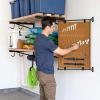 image:imageStoreYourBoard Pivot Panel Tool Storage Swivel Workshop Organizer for Wrenches Screwdrivers amp Sockets Metric amp Imperial Labeled Slots High Pine GreenHarvest Tan