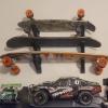 image:imageStoreYourBoard Skateboard Rack 3 Board Wall Storage Mount Home and GarageLongboard