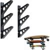 image:imageStoreYourBoard Skateboard Rack 3 Board Wall Storage Mount Home and GarageSkateboard