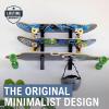 image:imageStoreYourBoard Skateboard Rack 3 Board Wall Storage Mount Home and GarageSkateboard