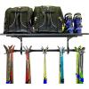 image:imageStoreYourBoard Ski Wall Organizer Rack and 2 Pack of Carrying Straps Bundle