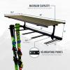 image:imageStoreYourBoard Ski Wall Organizer Rack and 2 Pack of Carrying Straps Bundle