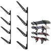 image:imageStoreYourBoard Ski amp Snowboard Rack Adjustable Wall Mount Rack Storage System for 4 Boards HeavyDuty Garage Wall Organizer for Ski amp Snowboards Snowboard  BlackBlack