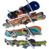 image:imageStoreYourBoard Ski amp Snowboard Rack Adjustable Wall Mount Rack Storage System for 4 Boards HeavyDuty Garage Wall Organizer for Ski amp Snowboards Snowboard  BlackWhite