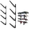 image:imageStoreYourBoard Ski amp Snowboard Rack Adjustable Wall Mount Rack Storage System for 4 Boards HeavyDuty Garage Wall Organizer for Ski amp Snowboards Snowboard  BlackBlack