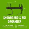 image:imageStoreYourBoard Ski and Snowboard Wall Rack Heavy Duty Snowboard Wall Mount and Ski Rack Wall Mount for Garage Racks for Storage SpaceSaving Vertical or Horizontal Organizer for Skis Boards amp Gear
