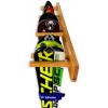 image:imageStoreYourBoard Timber Ski Wall Rack 4 Pairs of Skis Storage Wood Home and Garage Mount System Natural WoodNatural